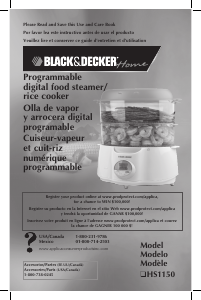 Manual de uso Black and Decker HS1150 Vaporera