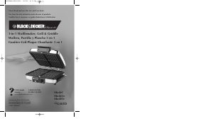 Manual de uso Black and Decker G48TD Gofrera