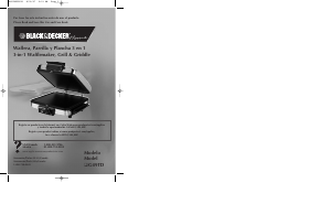 Manual de uso Black and Decker G49TD Gofrera