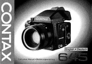 Handleiding Contax 645 Camera