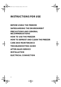 Manual Whirlpool AFG 7030 Freezer