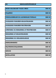 Brugsanvisning Whirlpool ARG 588/3-LH Køleskab