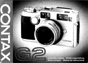 Manual Contax G2 Camera