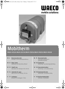 Manual de uso Waeco Mobitherm MWH-040/N Calentador de agua