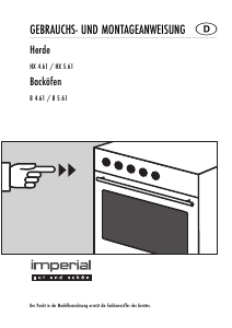 Bedienungsanleitung Imperial B 5.61 Backofen