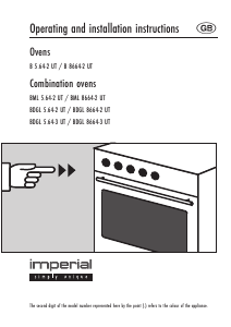 Manual Imperial BML 5.64-2 UT Oven