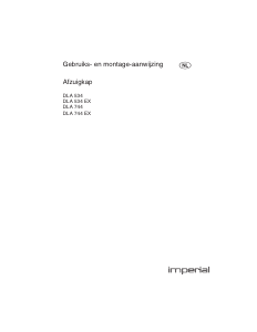 Handleiding Imperial DLA 534 EX Afzuigkap