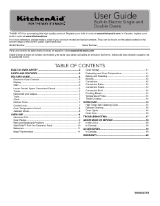 Mode d’emploi KitchenAid KODT107ESS Four