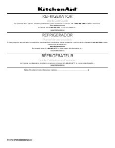 Manual de uso KitchenAid KURR104ESB Refrigerador