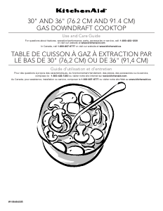 Mode d’emploi KitchenAid KCGD500GSS Table de cuisson