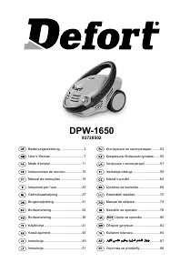 Manual Defort DPW-1650 Pressure Washer
