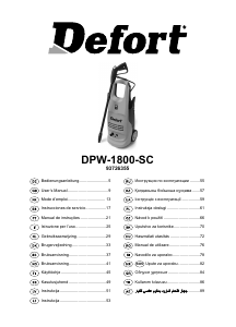 Manual Defort DPW-2000-SC Pressure Washer