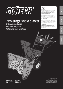 Manual Cotech DB7655 Snow Blower