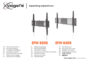 Εγχειρίδιο Vogel's EFW 8205 Βάση τοίχου