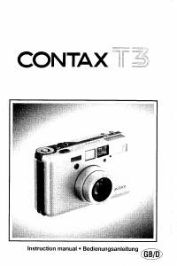 Manual Contax T3 Camera