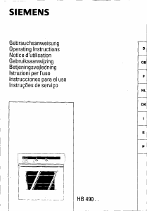 Manual Siemens HB49040 Forno