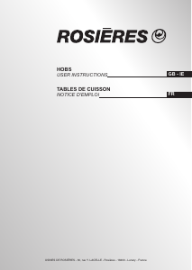 Mode d’emploi Rosières RGV 93 SFS PN Table de cuisson