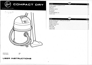 Manuale Hoover S1640 011 Aspirapolvere