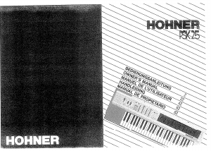 Mode d’emploi Hohner PSK 25 Clavier éléctronique