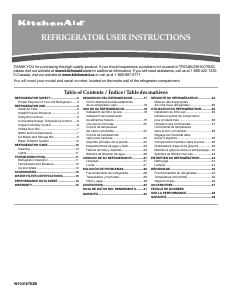 Manual de uso KitchenAid KSC23C8EYW Architect Frigorífico combinado