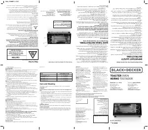 Handleiding Black and Decker TO1200B Oven