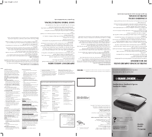 Handleiding Black and Decker G605SB Contactgrill