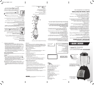 Manual de uso Black and Decker BLP7600BF Batidora