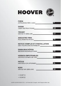 Kullanım kılavuzu Hoover HOAP10X/E Fırın