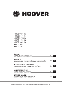 Kullanım kılavuzu Hoover HOT1061B Fırın