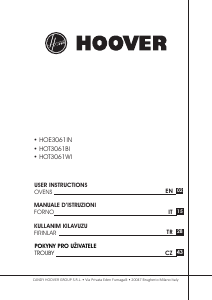 Kullanım kılavuzu Hoover HOE3061IN/E Fırın