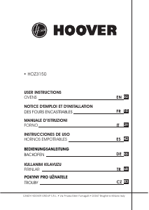 Manuál Hoover HOZ6901IN Trouba