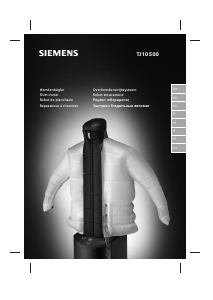 Manual de uso Siemens TJ10500 Sistema de planchado