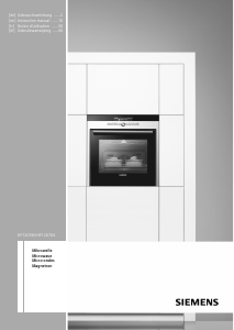 Bruksanvisning Siemens HF12G564 Mikrovågsugn