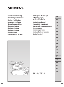 Manuale Siemens TS25420 Ferro da stiro