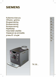 Bruksanvisning Siemens TK56001 Kaffemaskin