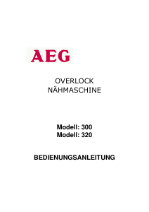 Bedienungsanleitung AEG 300 Nähmaschine