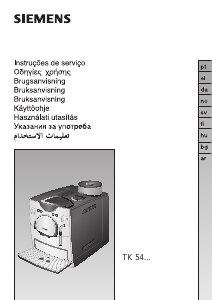 Manual Siemens TK54001 Máquina de café