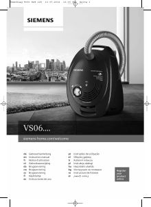 Manual Siemens VS06G2511 Vacuum Cleaner