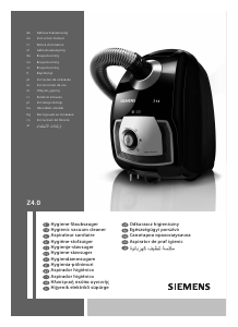 Instrukcja Siemens VSZ4GPXM1 Odkurzacz