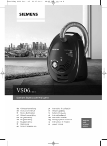 Manual Siemens VS06G2483 Vacuum Cleaner