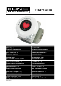 Használati útmutató König HC-BLDPRESS200 Vérnyomásmérő