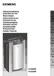 Bruksanvisning Siemens PA18100M Klimaanlegg