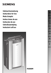 Manuale Siemens PA0840M Condizionatore d’aria