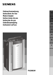 Manual de uso Siemens PA20001M Aire acondicionado