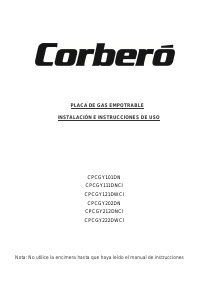 Manual de uso Corberó CPCGY101DN Placa