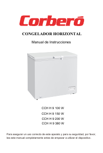 Manual Corberó CCHH9100W Freezer