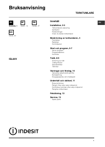 Brugsanvisning Indesit ISL 60 V (SK) Tørretumbler