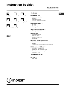 Manual de uso Indesit IS 60 V (EX) 60 Hz Secadora