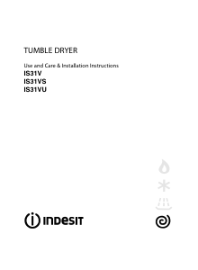 Manual Indesit IS 31 VS (UK) Dryer