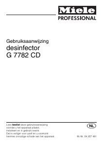 Handleiding Miele G 7782 CD Desinfectiekast